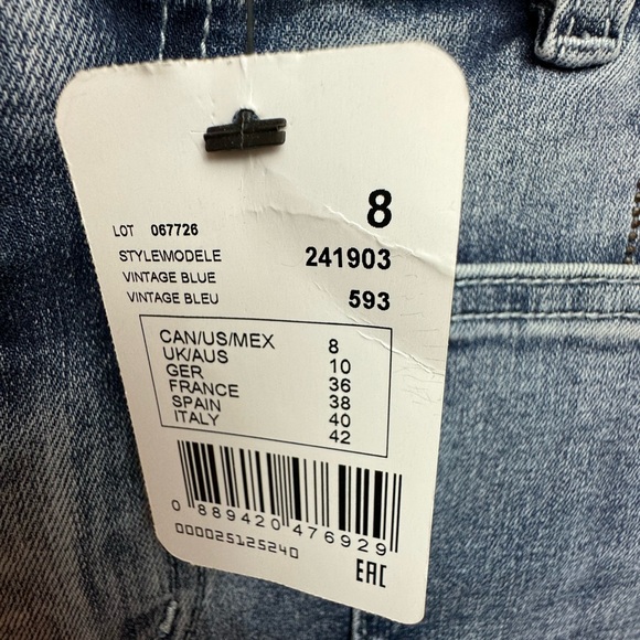 Joseph Ribkoff Culotte Jeans/Denim  With Embellished Front Seam 241903S25 - Picture 5 of 10